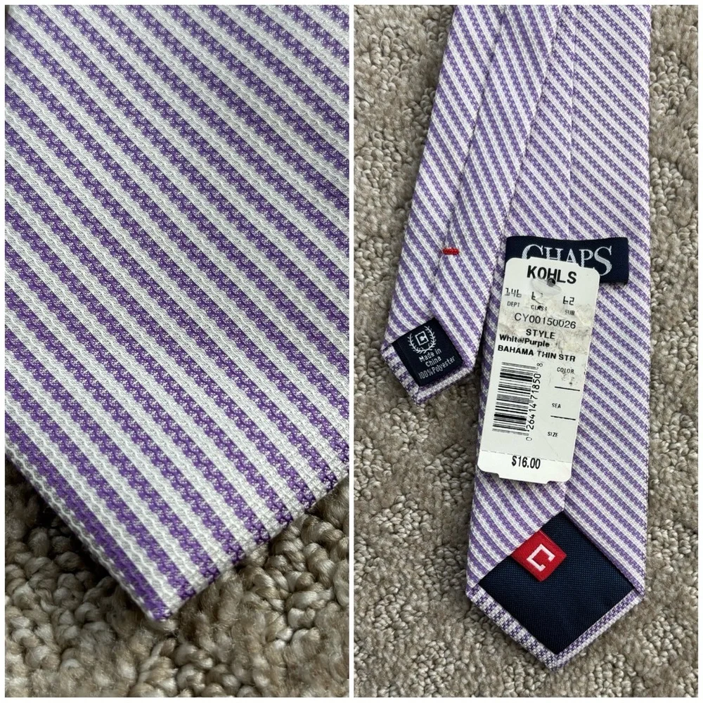 Boys’ Ties - Black, Lavender, Purple